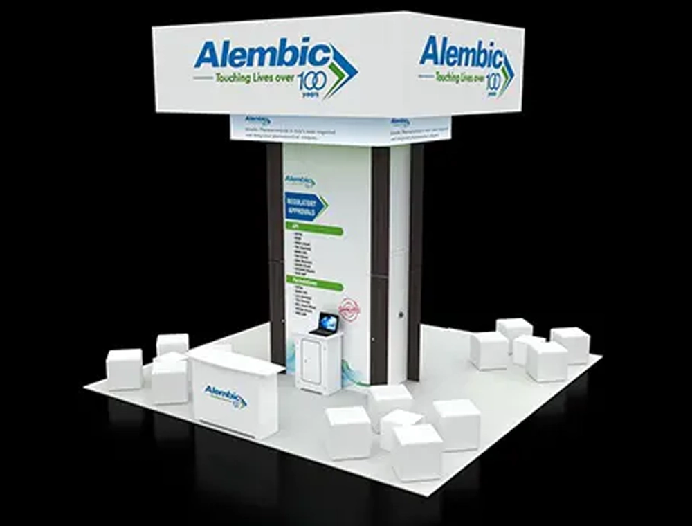 Eye-catching 20x20 booth display